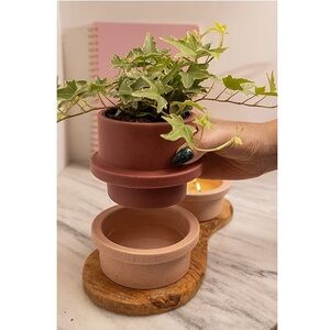 PADDYWAX 🪷 EMPTY ‘Folia’ 5oz Ceramic-Jar Candle Holder
